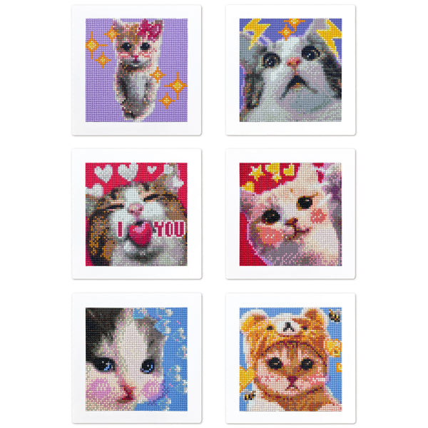 LuwoArte Large Diamond Art Kits for Adults - Brilliant Art Diamond Painting Kit - Paint Gem Art for Adults - Kittens