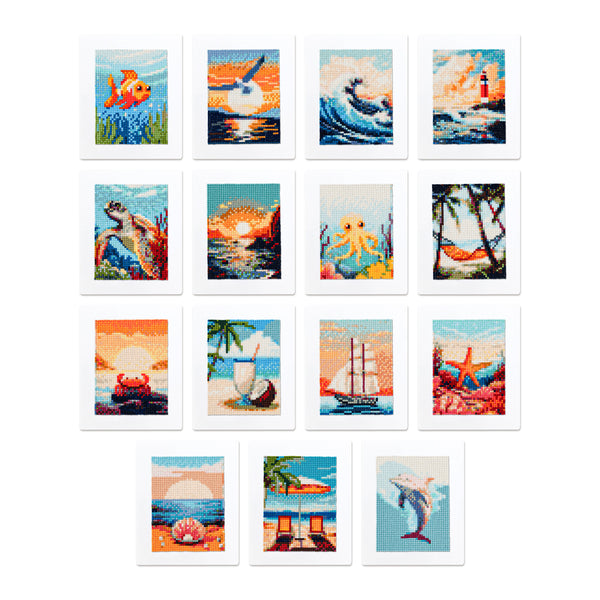 LuwoArte Large Diamond Art Kits for Adults - Brilliant Art Diamond Painting Kit - Paint Gem Art for Adults - Sea Breeze