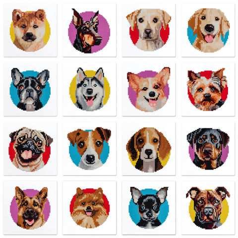 LuwoArte Large Diamond Art Kits for Adults - Brilliant Art Diamond Painting Kit - Paint Gem Art for Adults - Dog Breeds