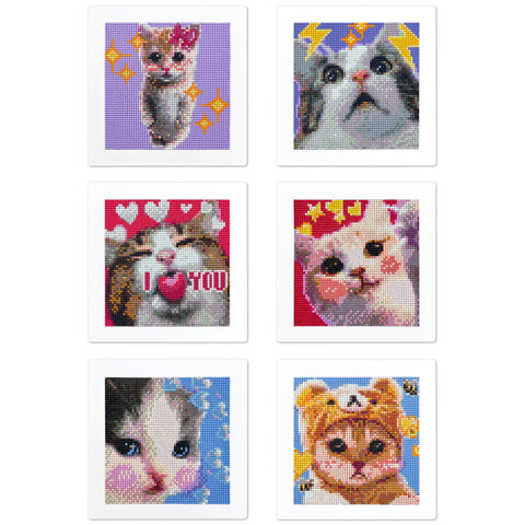 LuwoArte Large Diamond Art Kits for Adults - Brilliant Art Diamond Painting Kit - Paint Gem Art for Adults - Kittens